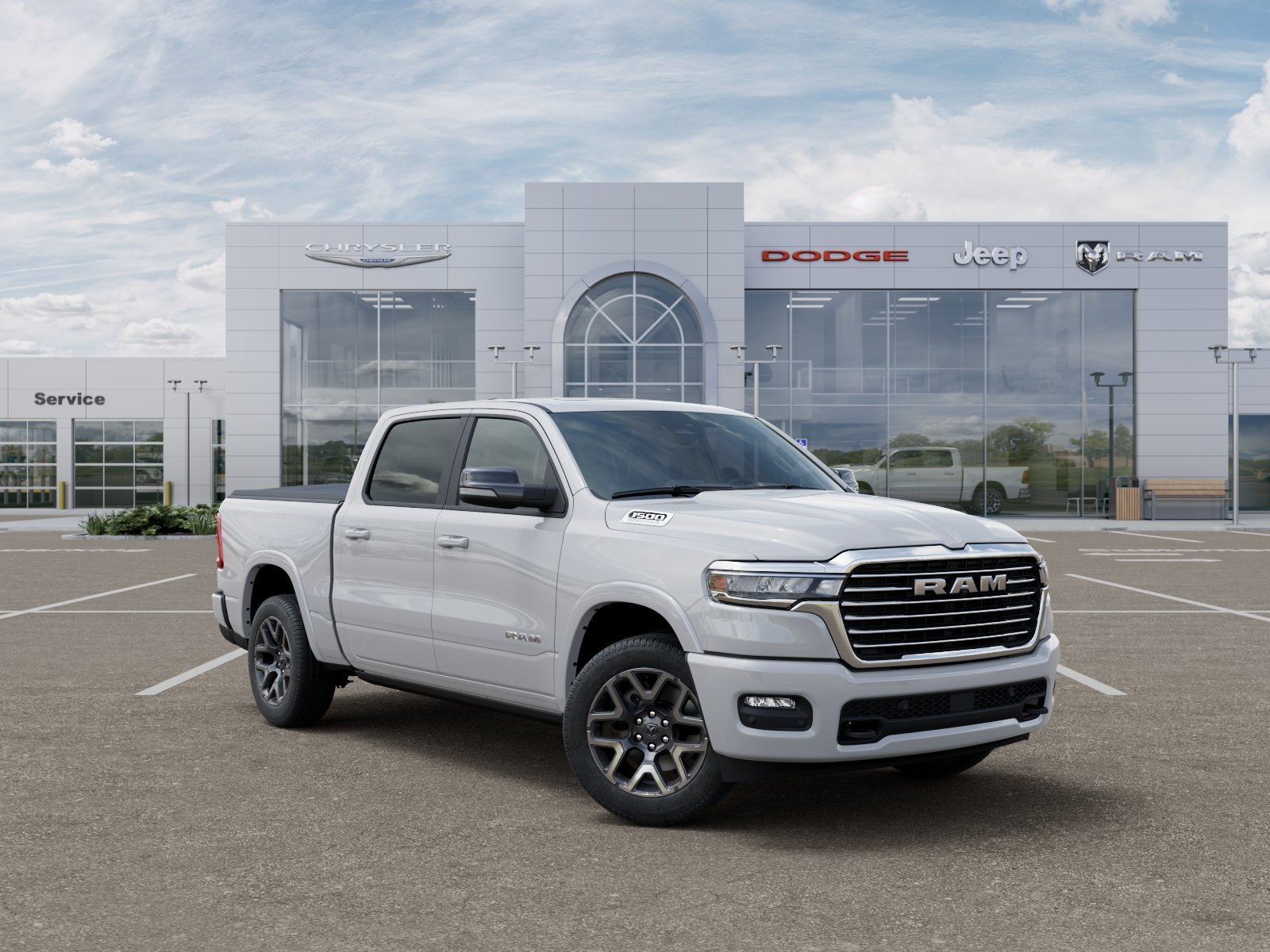 New 2026 Bright White Clear-Coat Exterior Paint RAM Laramie image 31