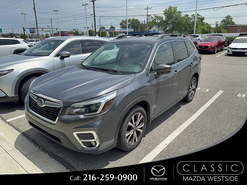 Used 2021 Magnetite Gray Metallic Subaru Limited image 1