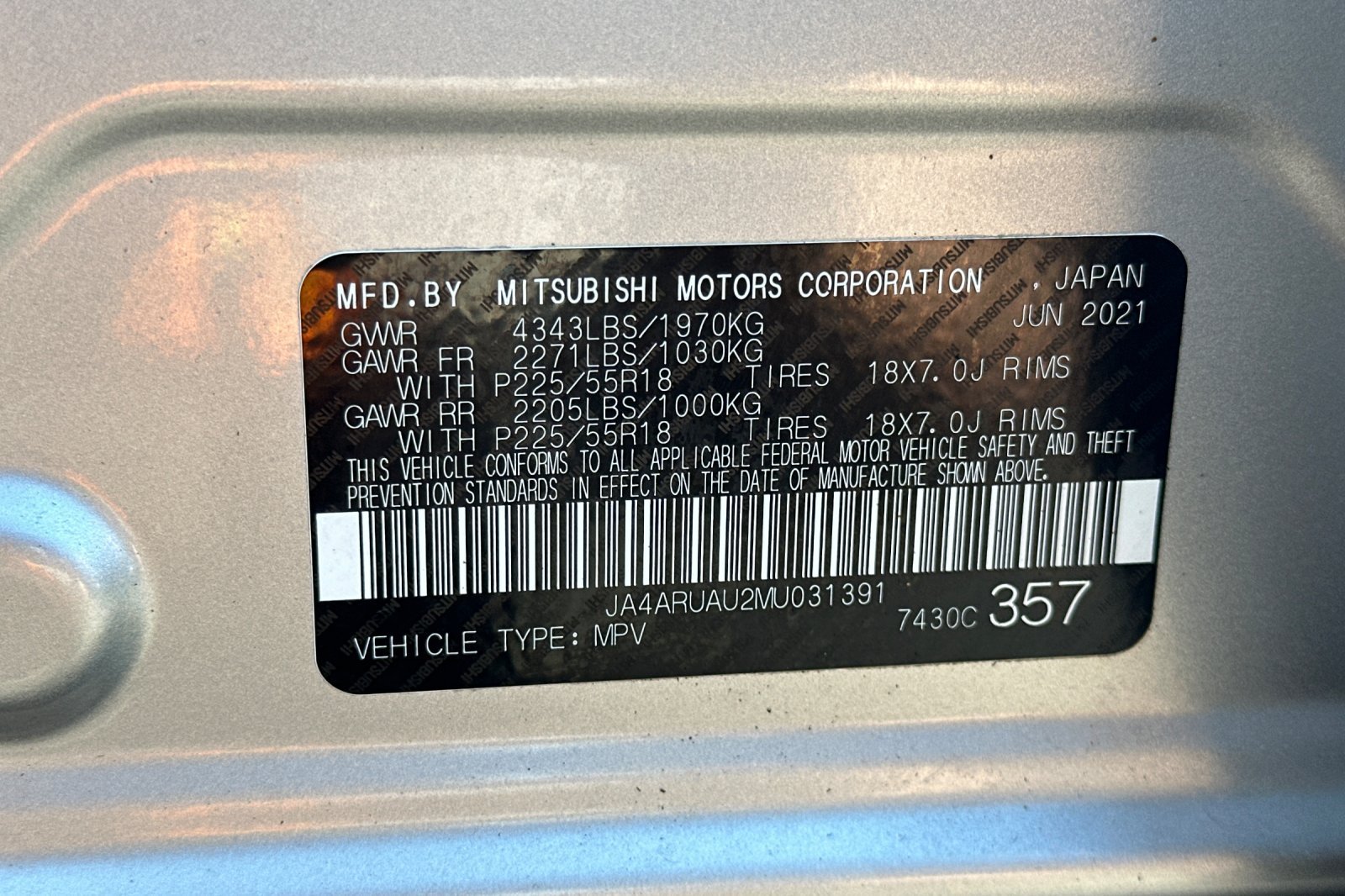 Used 2021 Alloy Silver Metallic Mitsubishi SE image 29