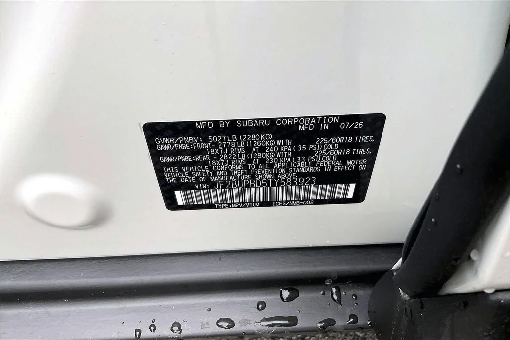 New 2026 CRYSTAL WHITE PEARL Subaru Premium image 16