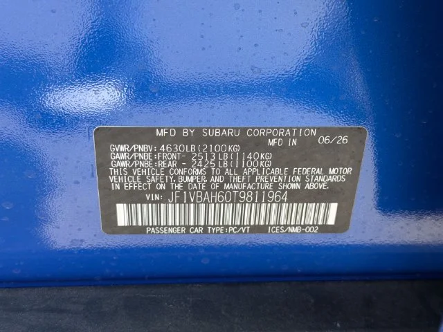 New 2026 WR BLUE PEARL Subaru Premium image 24