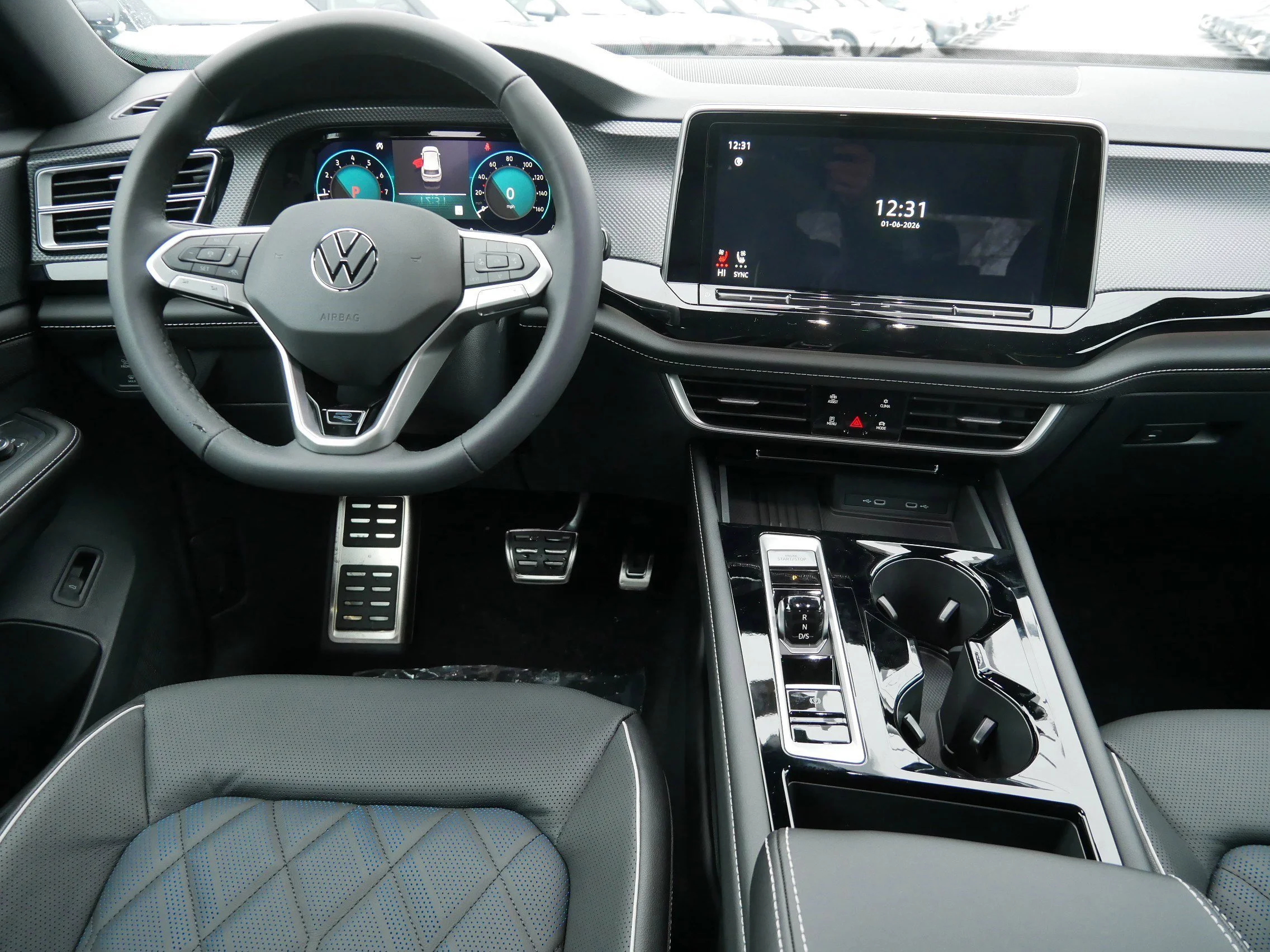 New 2026 Deep Black Pearl Volkswagen 2.0T SEL Premium R-Line image 8