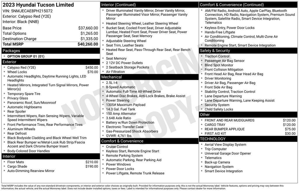 Certified Used 2023 Red Hyundai Limited image 27