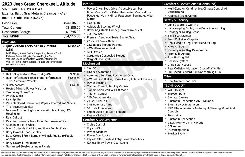 Used 2023 Gray Jeep Altitude image 2