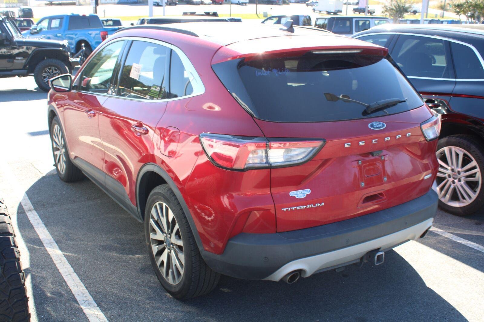 Used 2020 Rapid Red Metallic Tinted Clearcoat Ford Titanium image 6