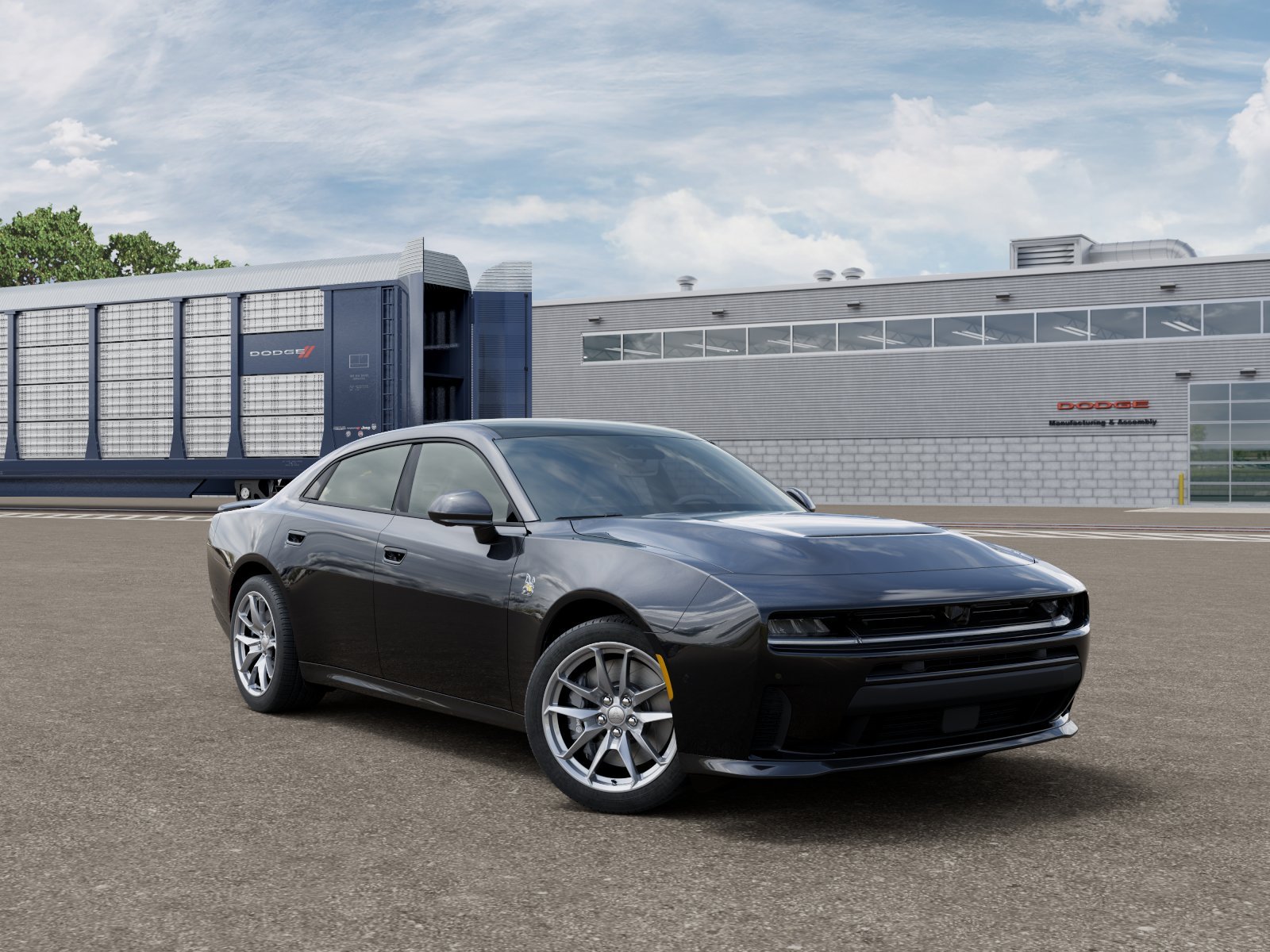 New 2027 Diamond Black Crystal Pearlcoat Dodge  image 3