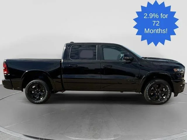 New 2026 Diamond Black Crystal Pearl-Coat Exterior Paint RAM LONE STAR image 2