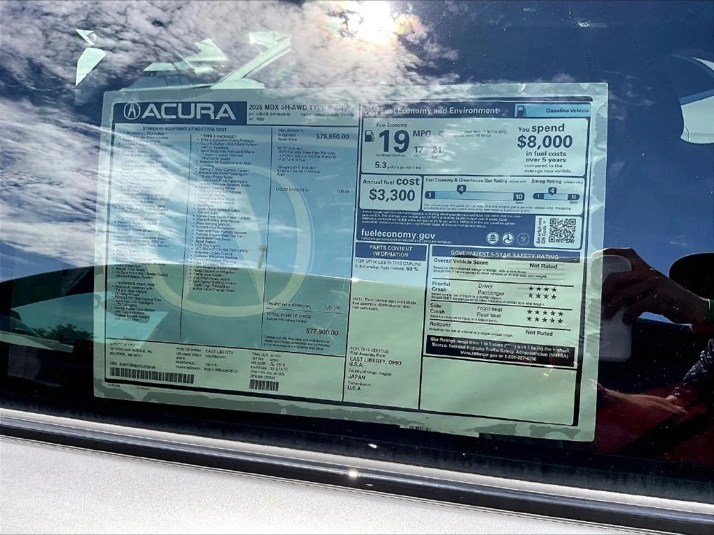 New 2026 Liquid Carbon Metallic Acura SH-AWD Type S with Advance Package image 13