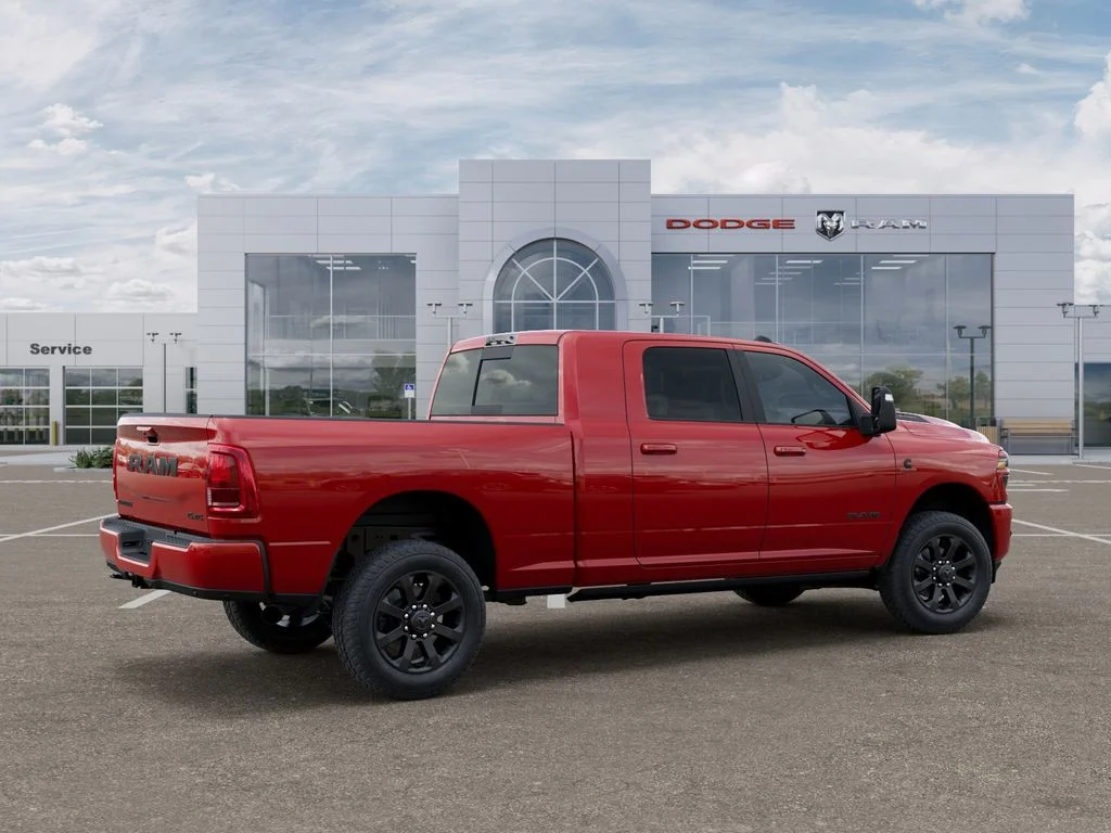 New 2026 Flame Red Clear-Coat Exterior Paint RAM Laramie image 4