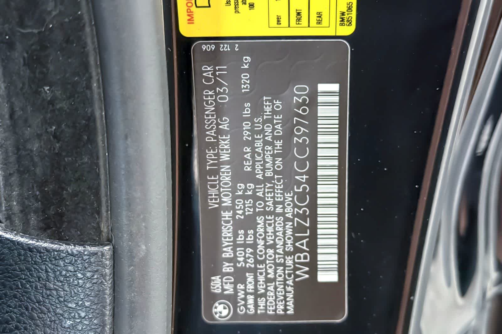 Used 2012 Black BMW 650i image 29