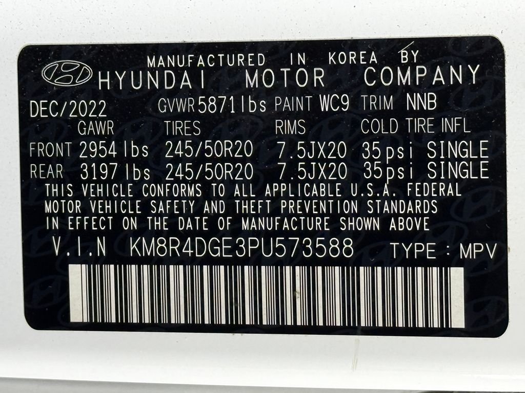 Used 2023 White Hyundai SEL image 54