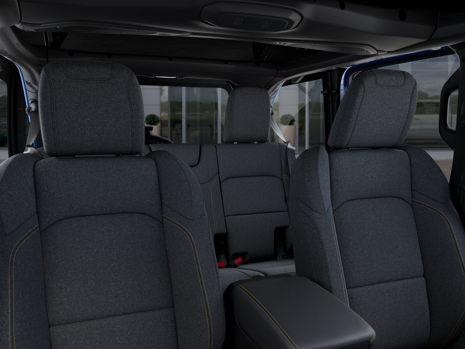 New 2025 Hydro Blue Pearl-Coat Exterior Paint Jeep Sahara image 46