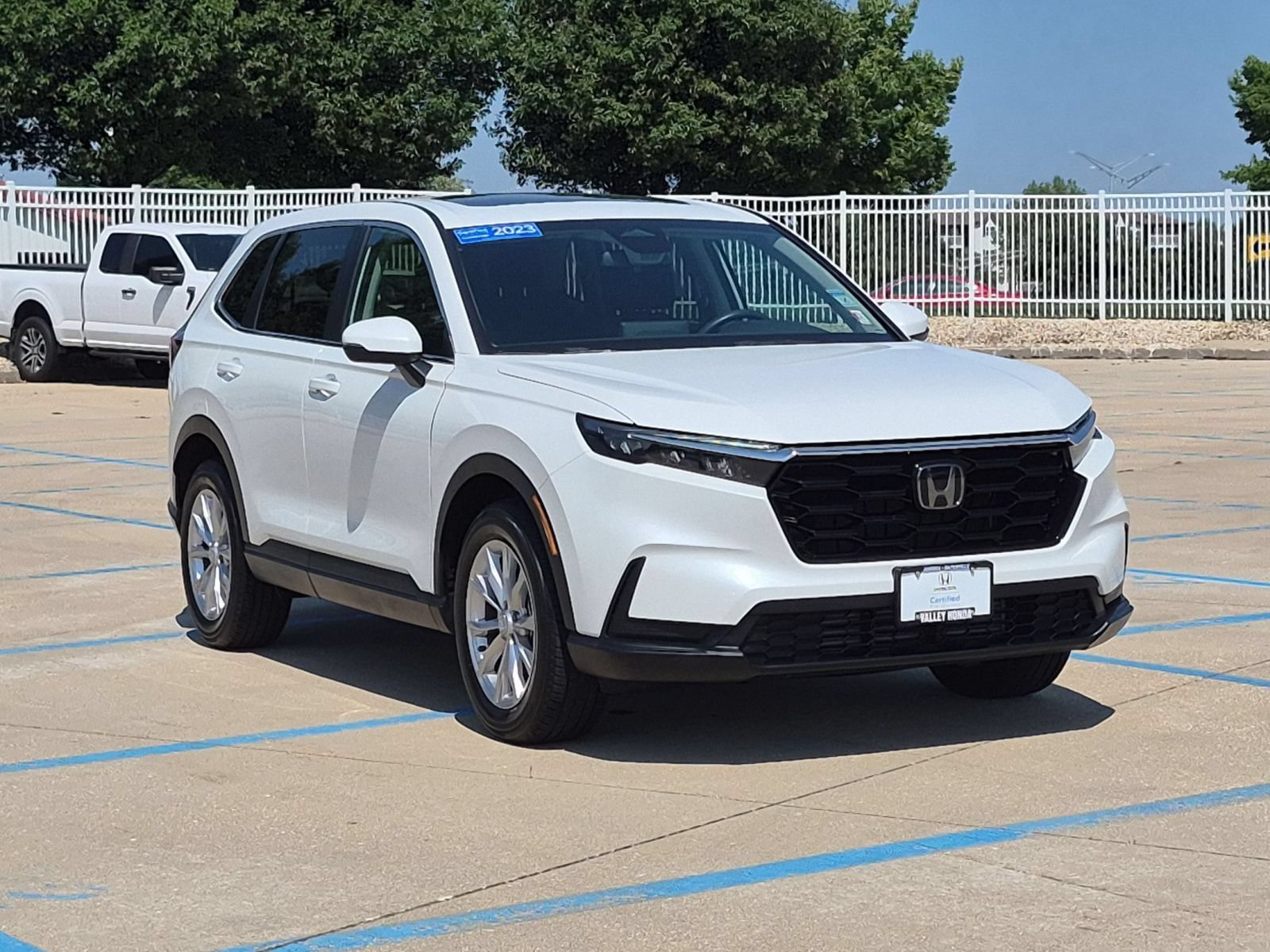 Certified Used 2023 Platinum White Pearl Honda EX AWD image 5
