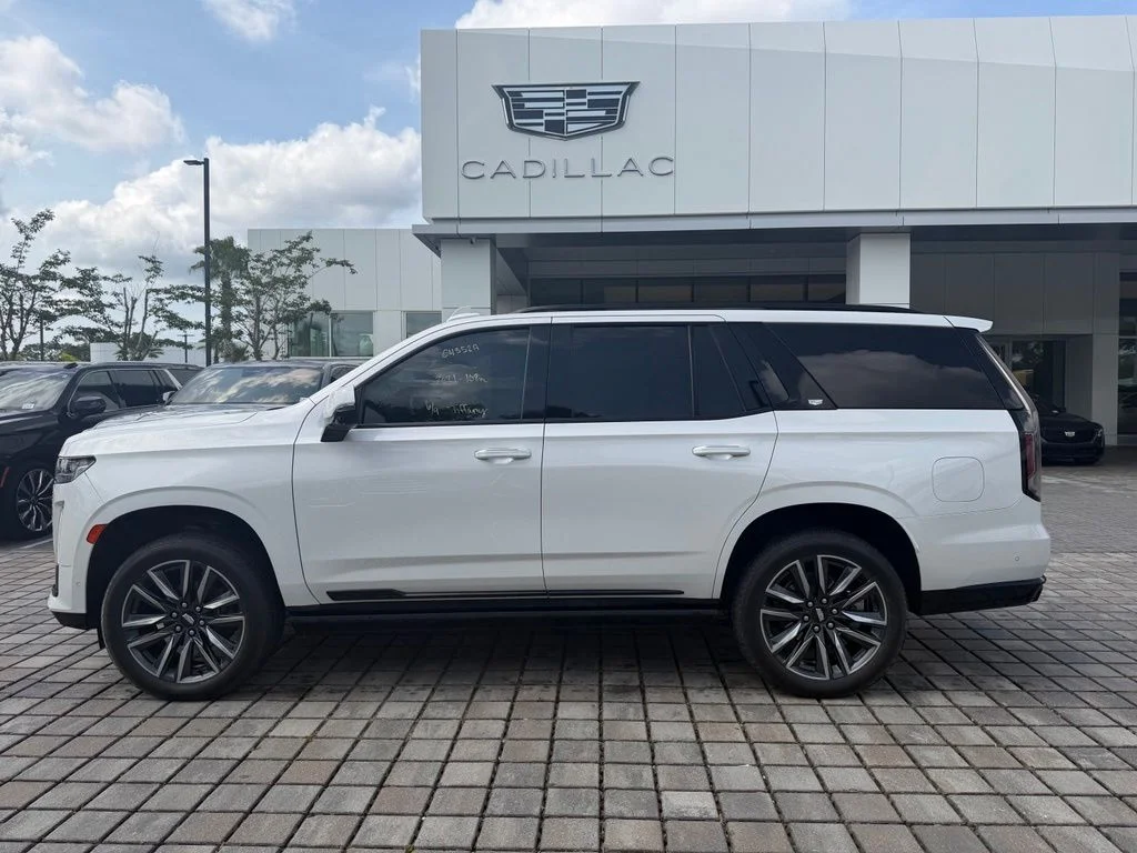 Used 2021 Crystal White Cadillac Sport image 1