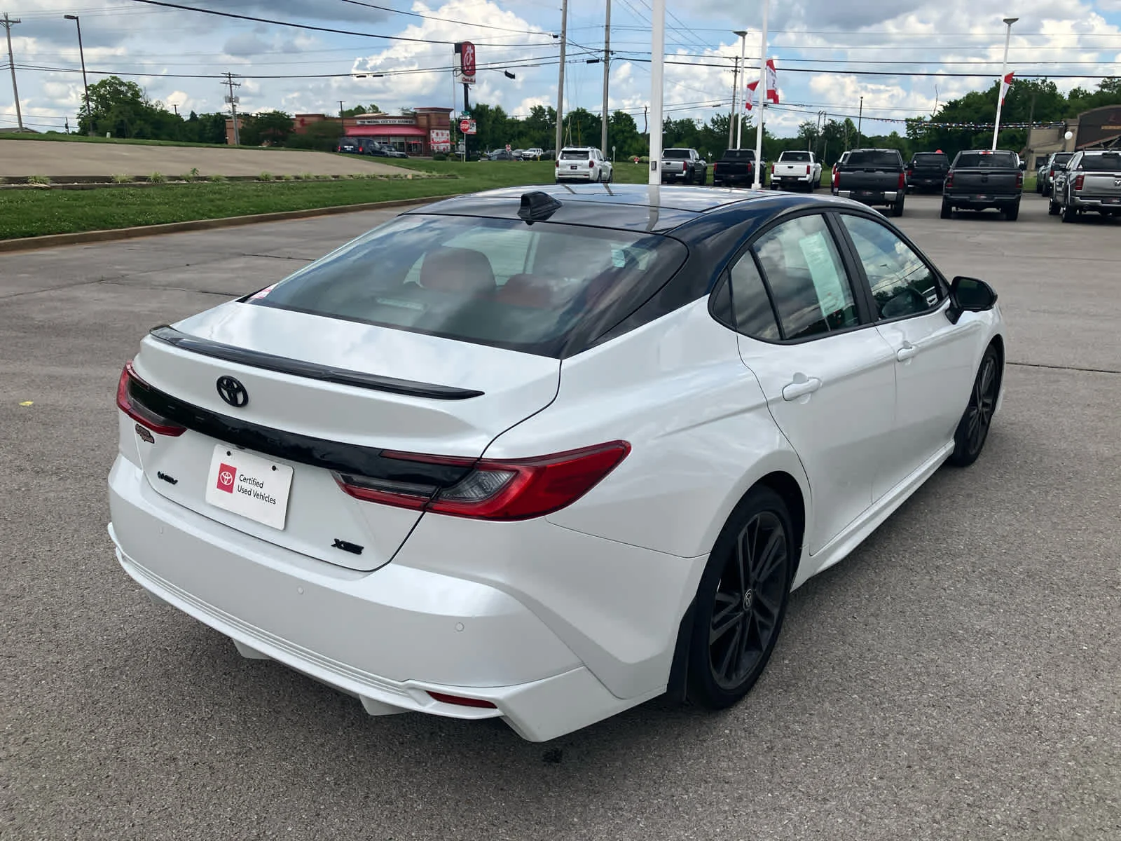 Certified Used 2026 Wind Chill Pearl w/Midnight Black Metallic Roof Toyota XSE image 8