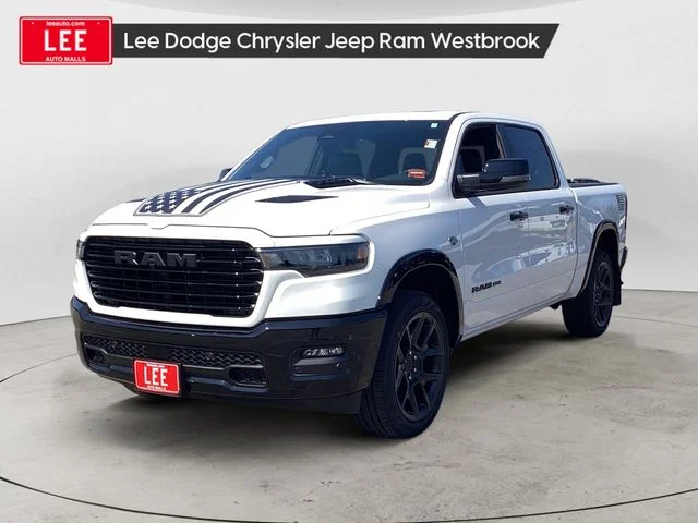 New 2026 Bright White Clearcoat Ram LARAMIE CREW CAB 4X4 5