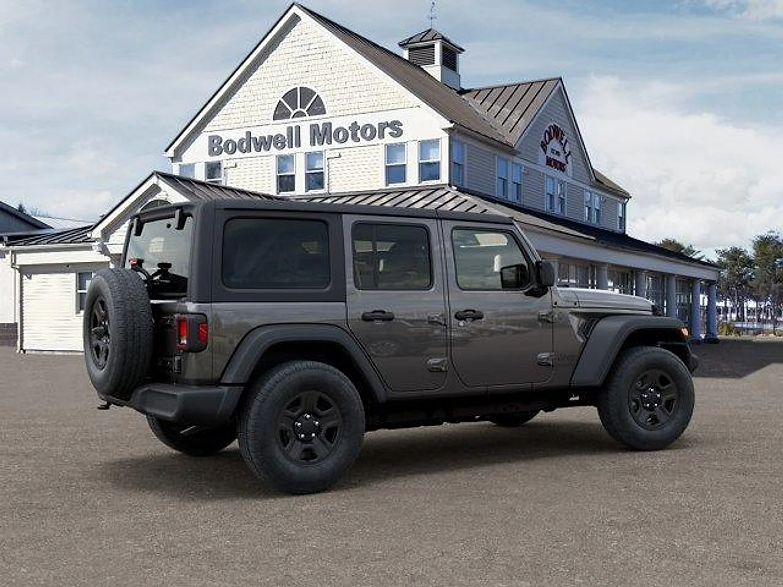 New 2026 Granite Crystal Metallic Clear-Coat Exterior Paint Jeep 4-Door Sport image 4