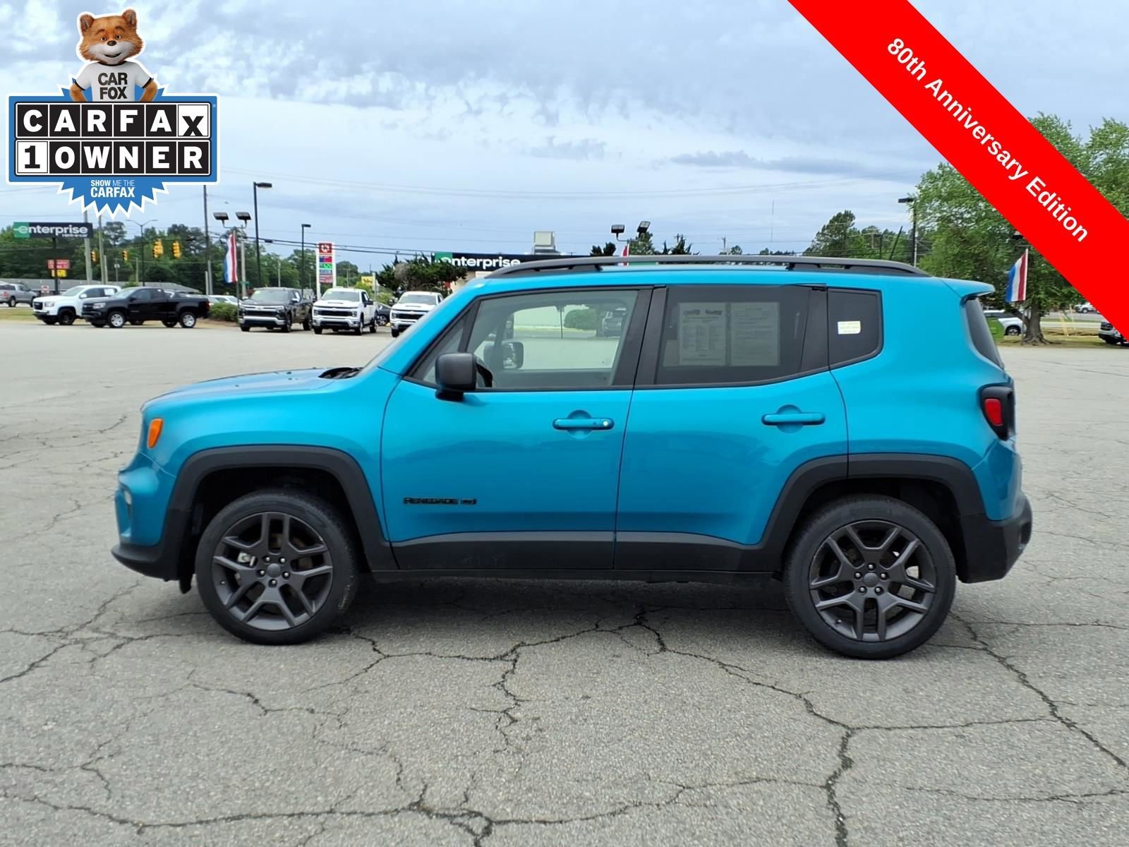 Used 2021 Jeep Renegade 80TH Edition with VIN ZACNJDBB8MPM64272 for sale in Rocky Mount, NC
