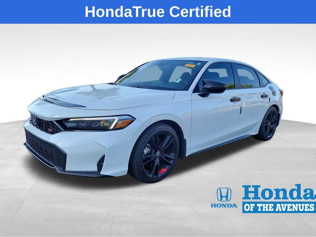 Certified Used 2025 Platinum White Pearl Honda SI image 2