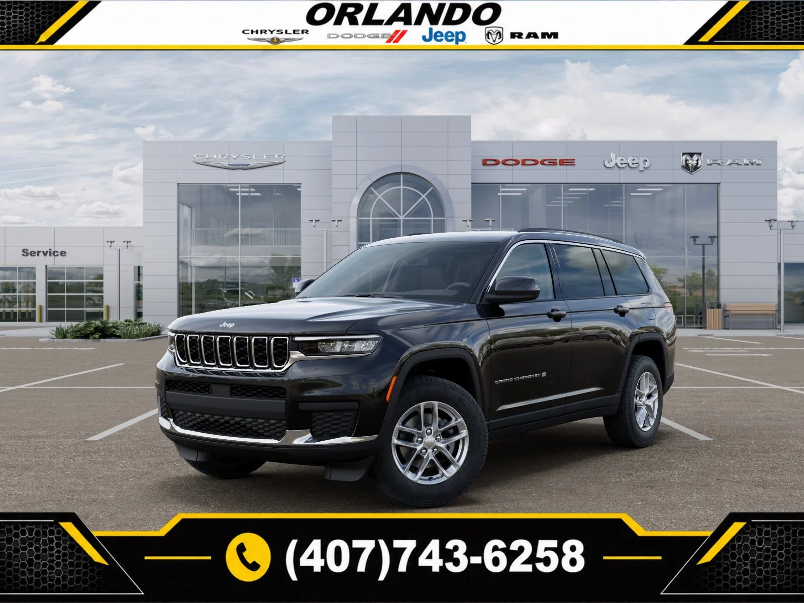 New 2026 Diamond Black Crystal Pearlcoat Jeep Laredo X image 1