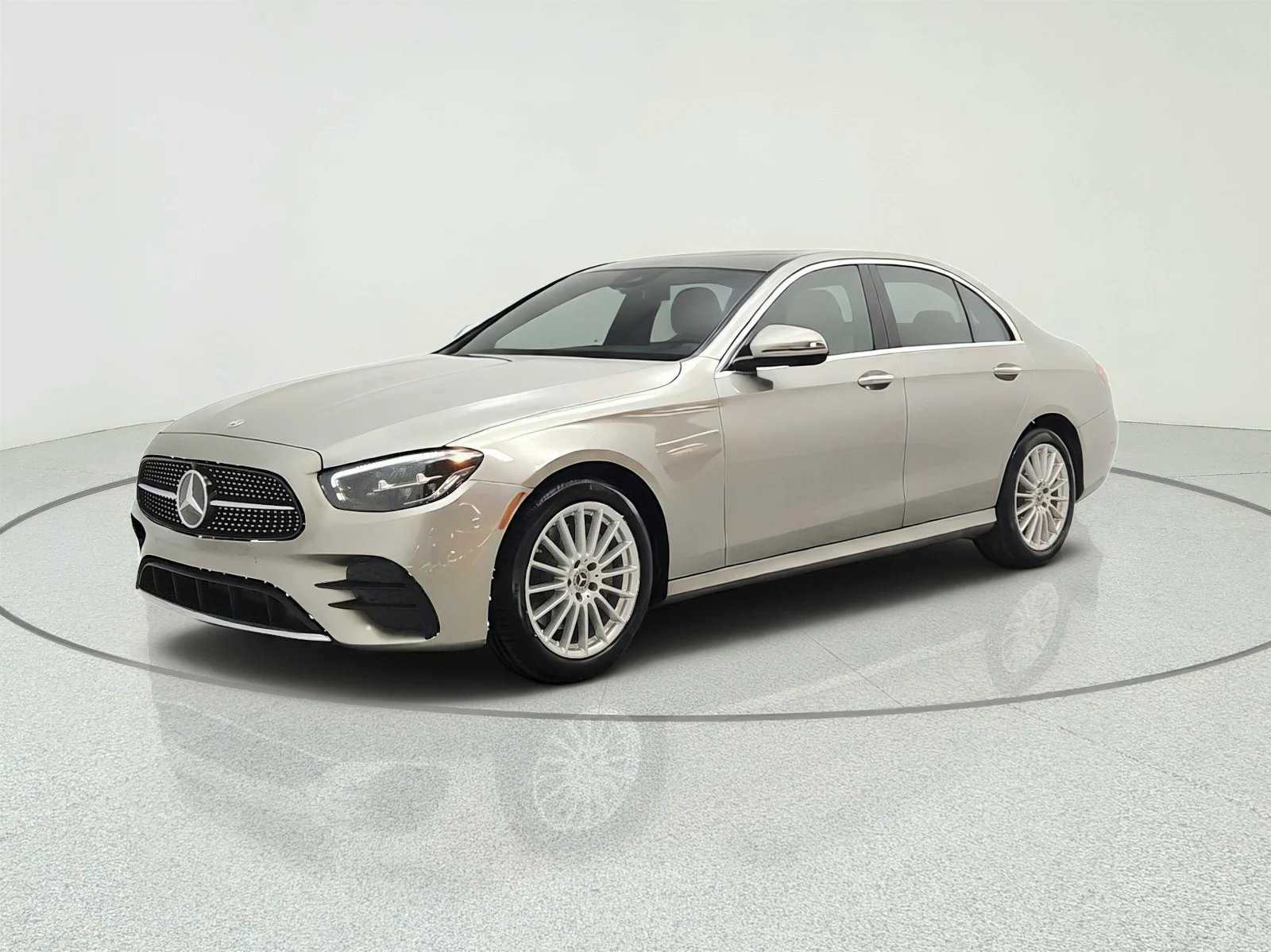 Certified Used 2023 Mojave Silver Metallic Mercedes-Benz E 350 RWD Sedan image 1