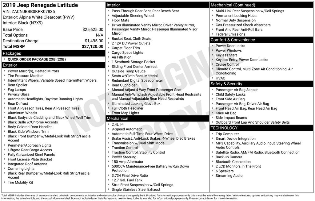Used 2019 White Jeep Latitude image 11