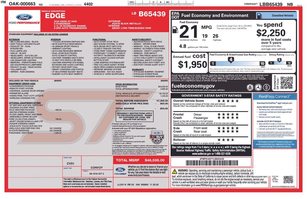 Used 2020 Black Ford ST image 28