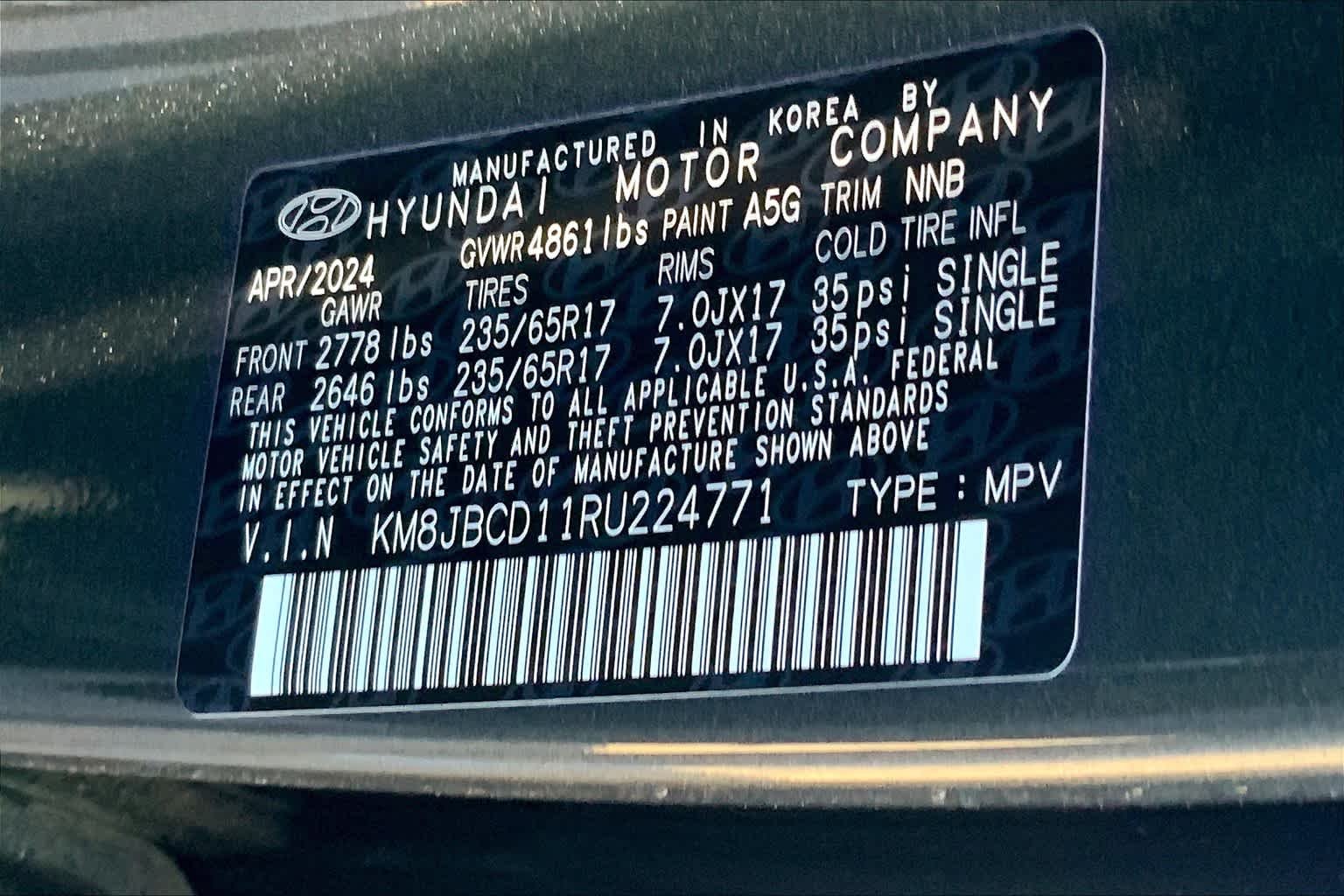 Used 2024 Amazon Gray Hyundai Blue image 18
