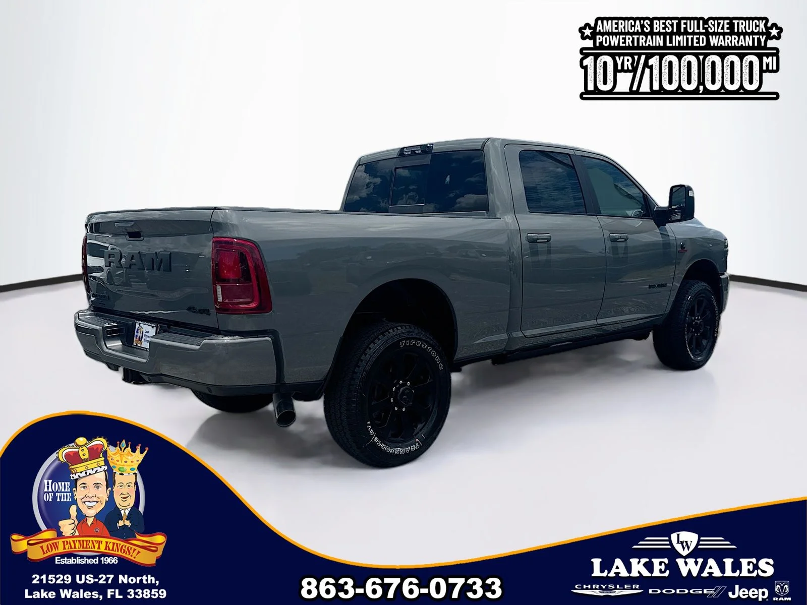 New 2026 Ceramic Gray Clear-Coat Exterior Paint RAM LARAMIE image 6