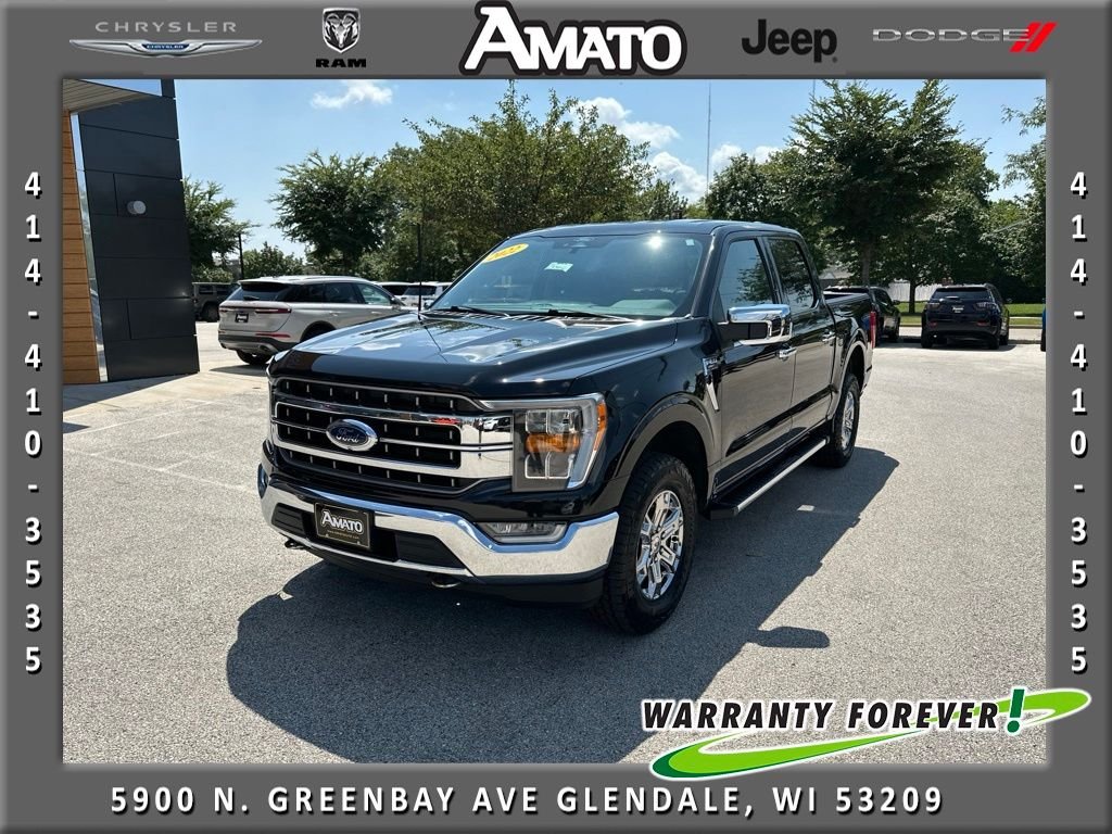 Used 2022 Black Ford Lariat image 1