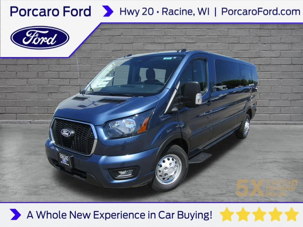 New 2026 Blue Metallic Ford Passenger Van XL image 1