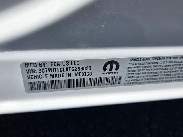 New 2026 Bright White Clear-Coat Exterior Paint RAM Tradesman image 18