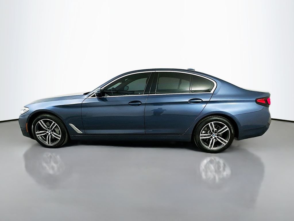 Certified Used 2023 Arctic Race Blue metallic BMW 530i image 8