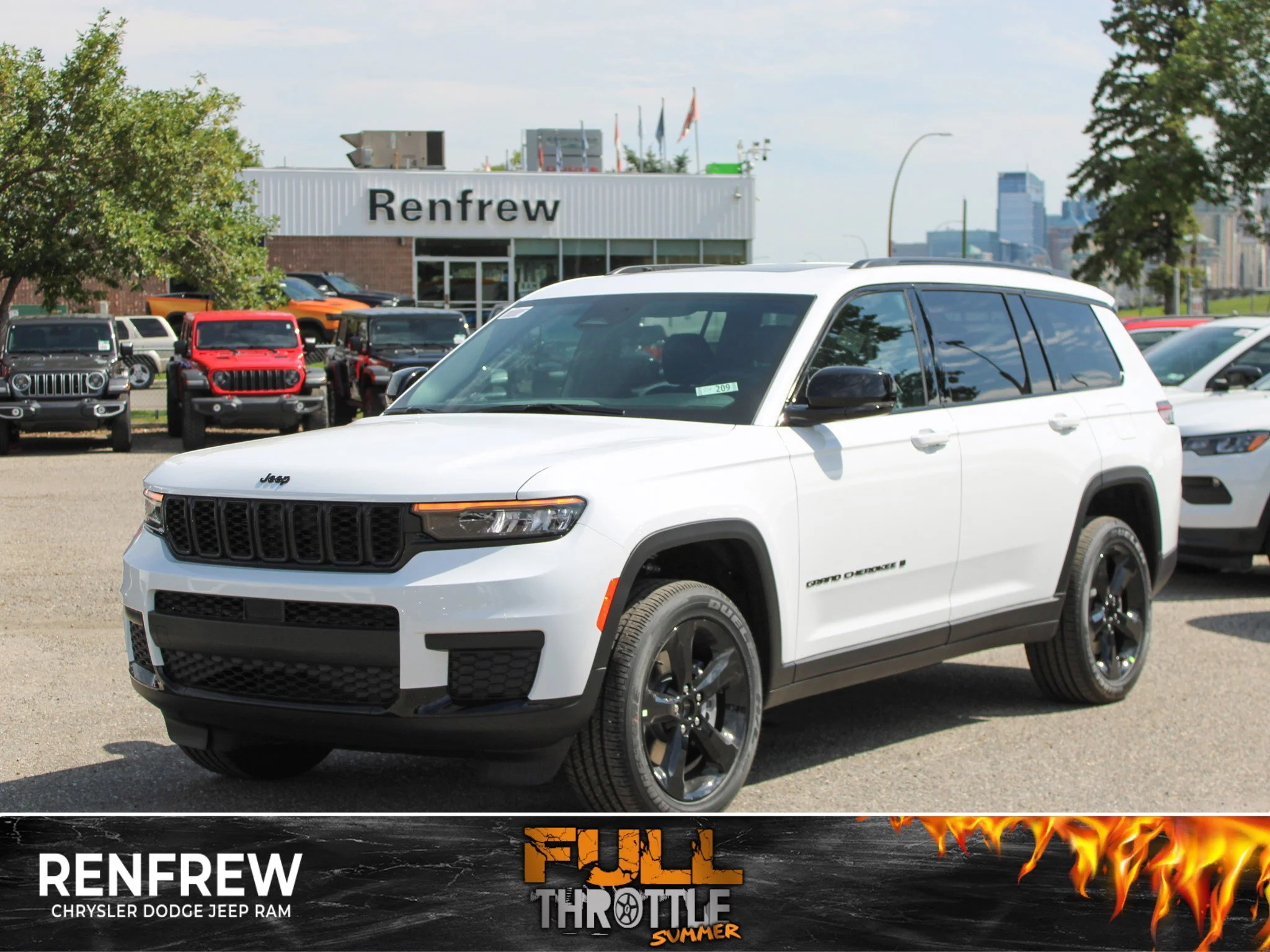 New 2025 White Jeep Altitude* 4x4, Sunroof, Heated Leather, Wireless Charging Pad image 1