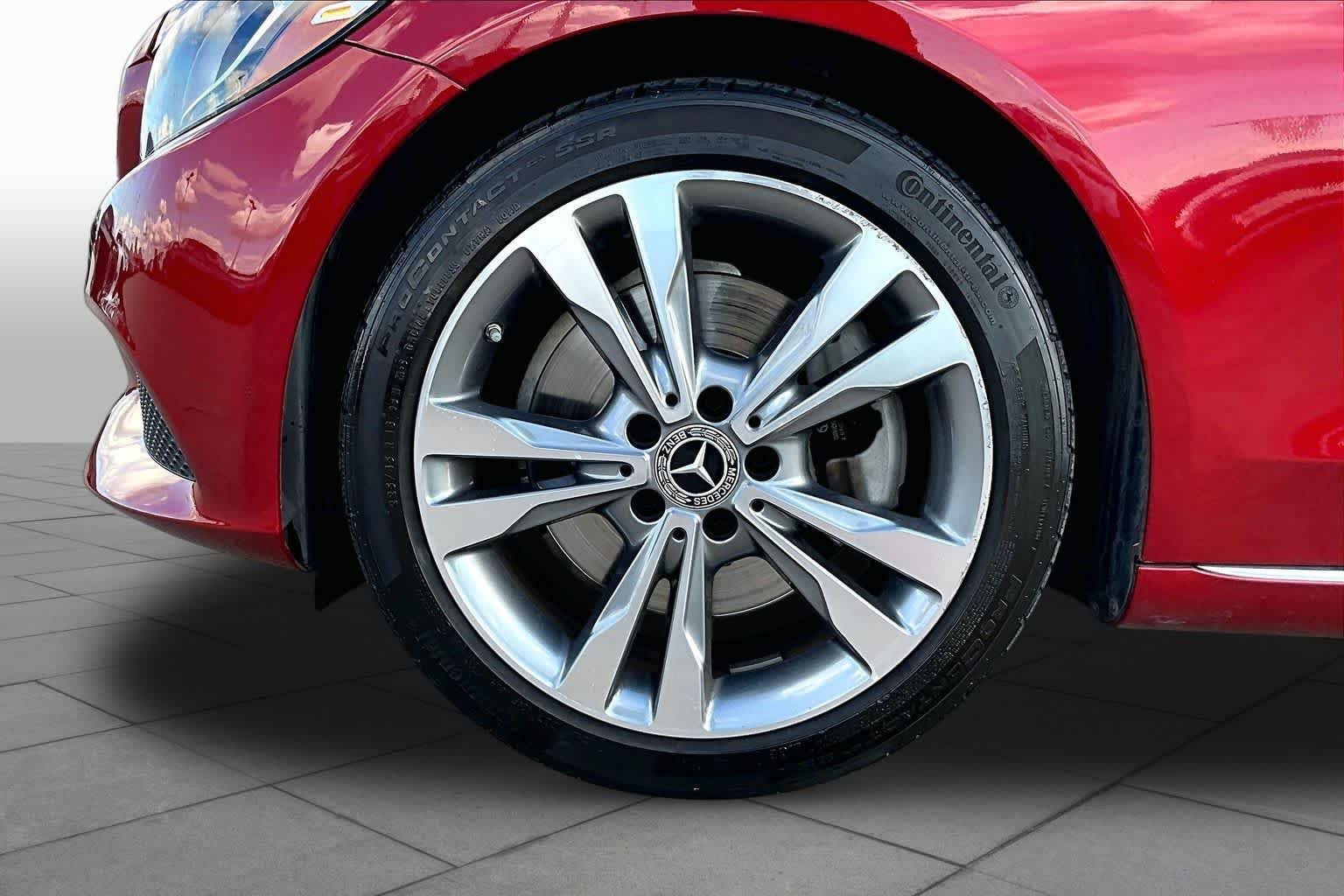Used 2017 designo Cardinal Red Metallic Mercedes-Benz C 300 image 11