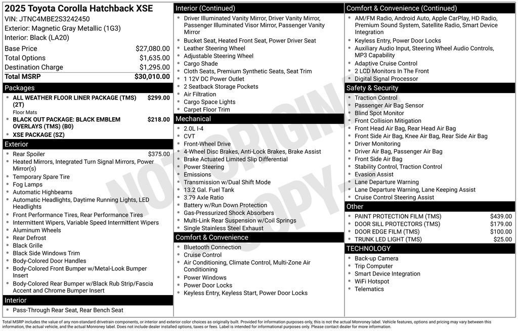 Used 2025 Magnetic Gray Metallic Toyota XSE image 5