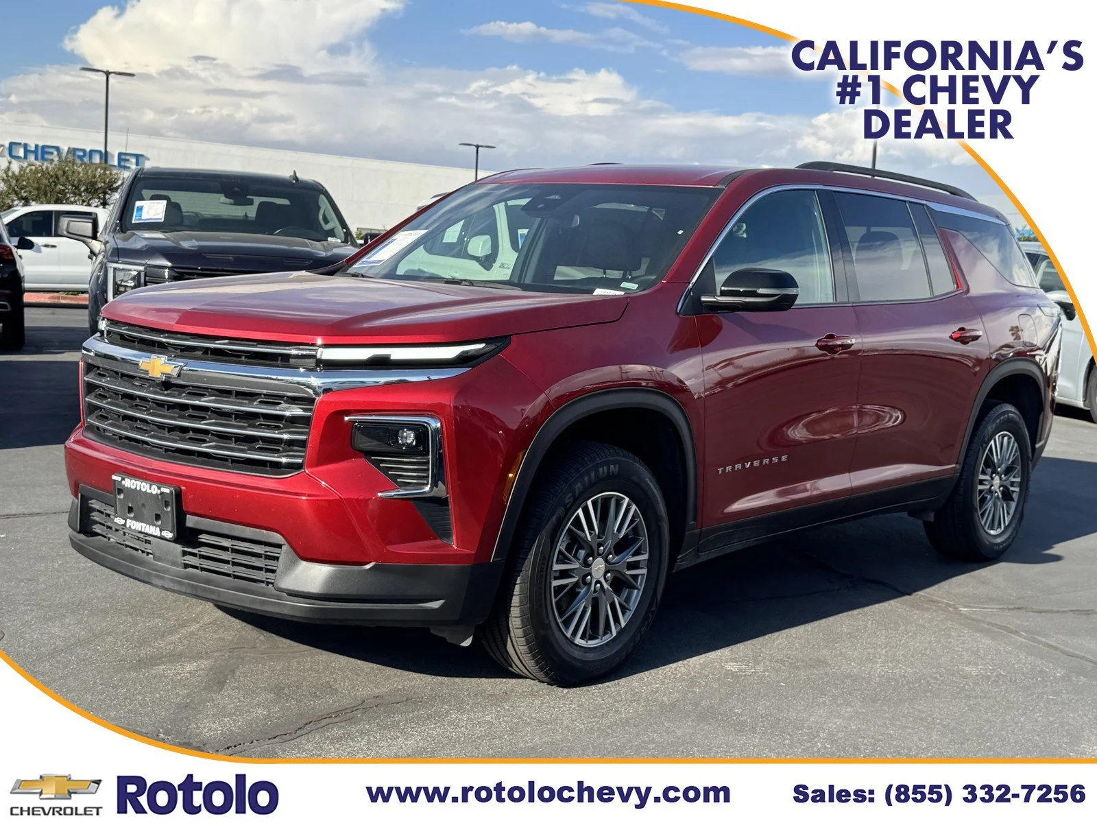 Used 2025 Radiant Red Tintcoat Chevrolet FWD LT image 3