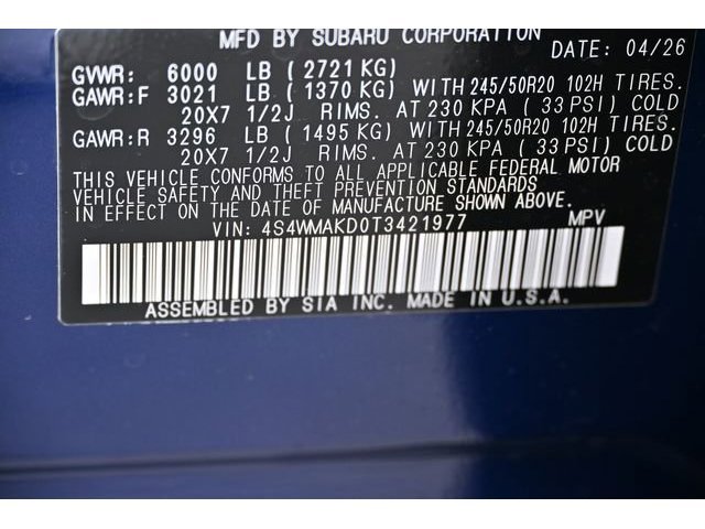New 2026 Blue Subaru Touring 7-Passenger image 61