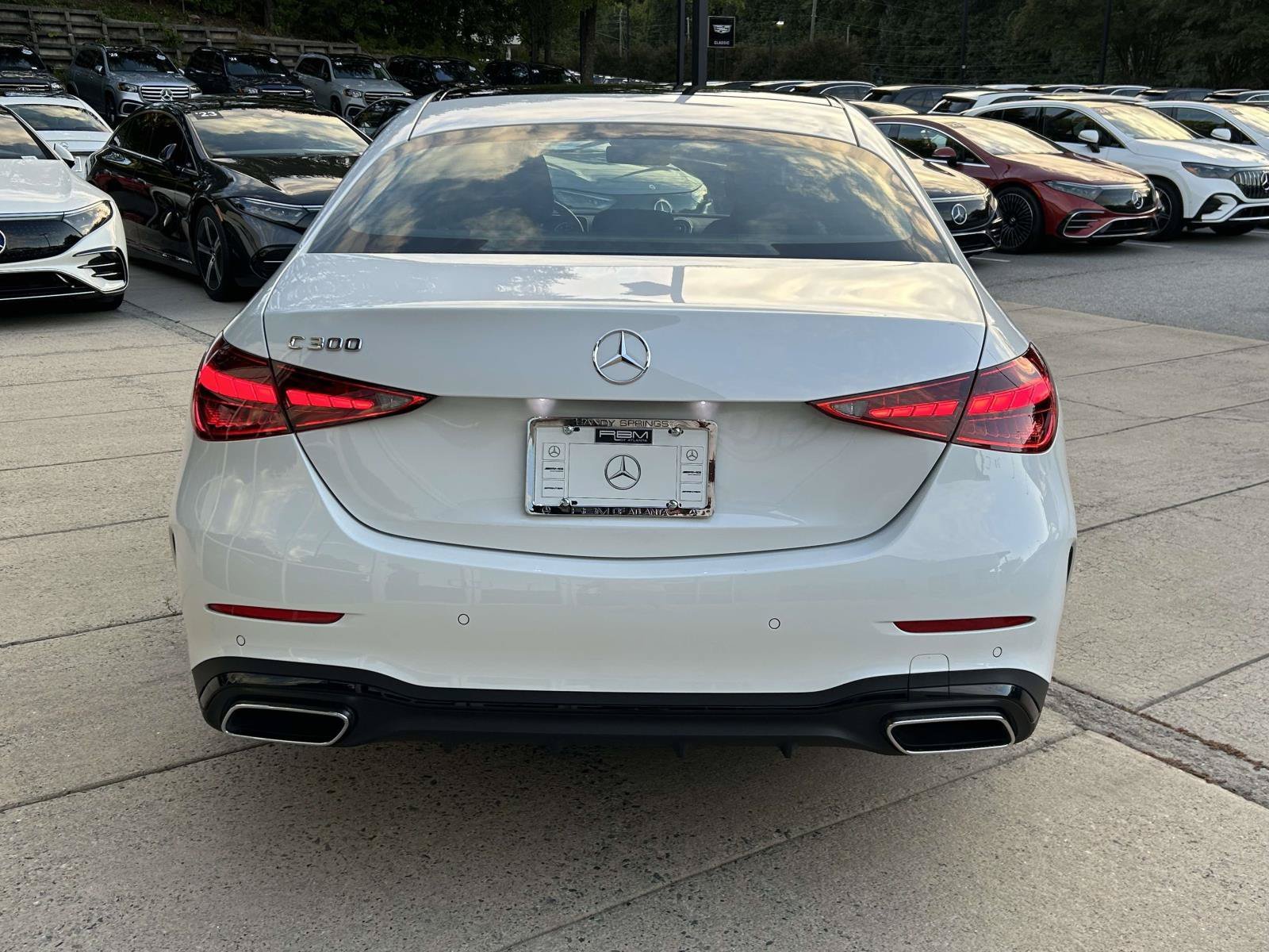 Certified Used 2025 MANUFAKTUR Moonlight White Metallic Mercedes-Benz C 300 Sedan image 7