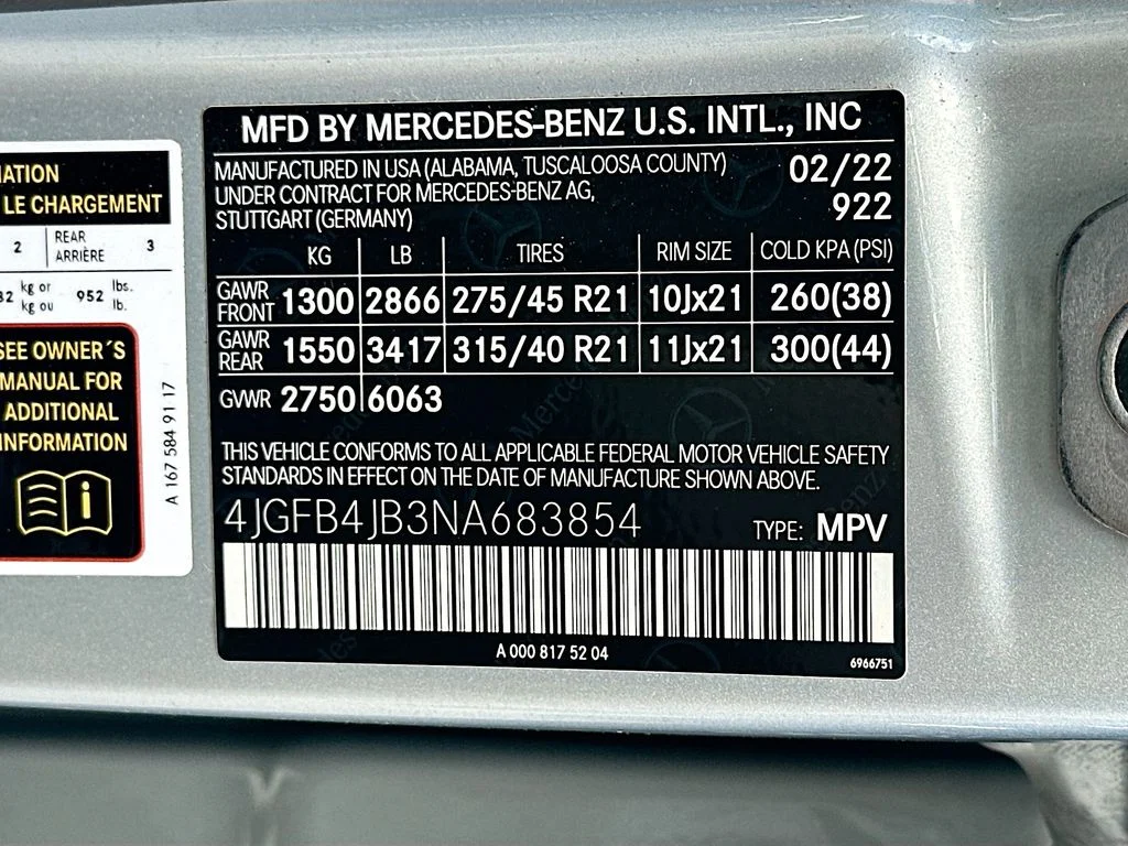 Certified Used 2022 Cirrus Silver Metallic Mercedes-Benz GLE 350 image 33