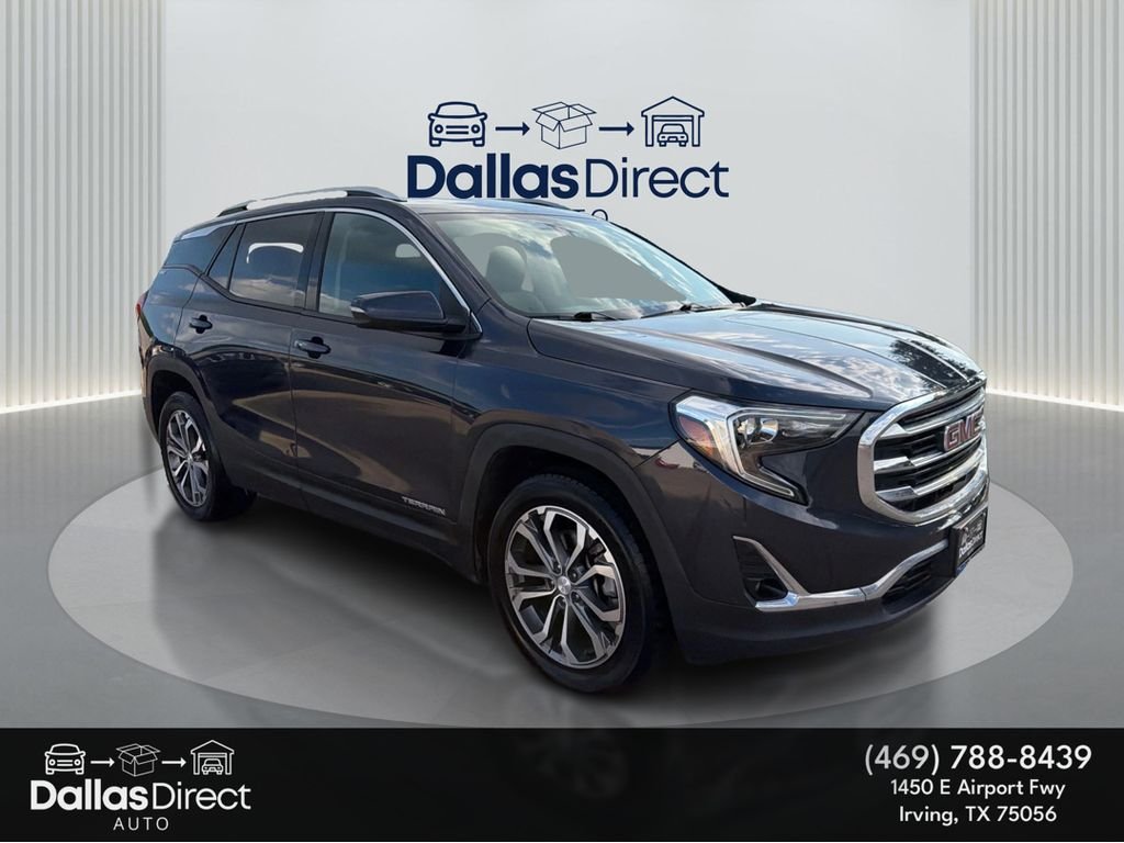 Used 2018 Blue Steel Metallic GMC SLT image 2