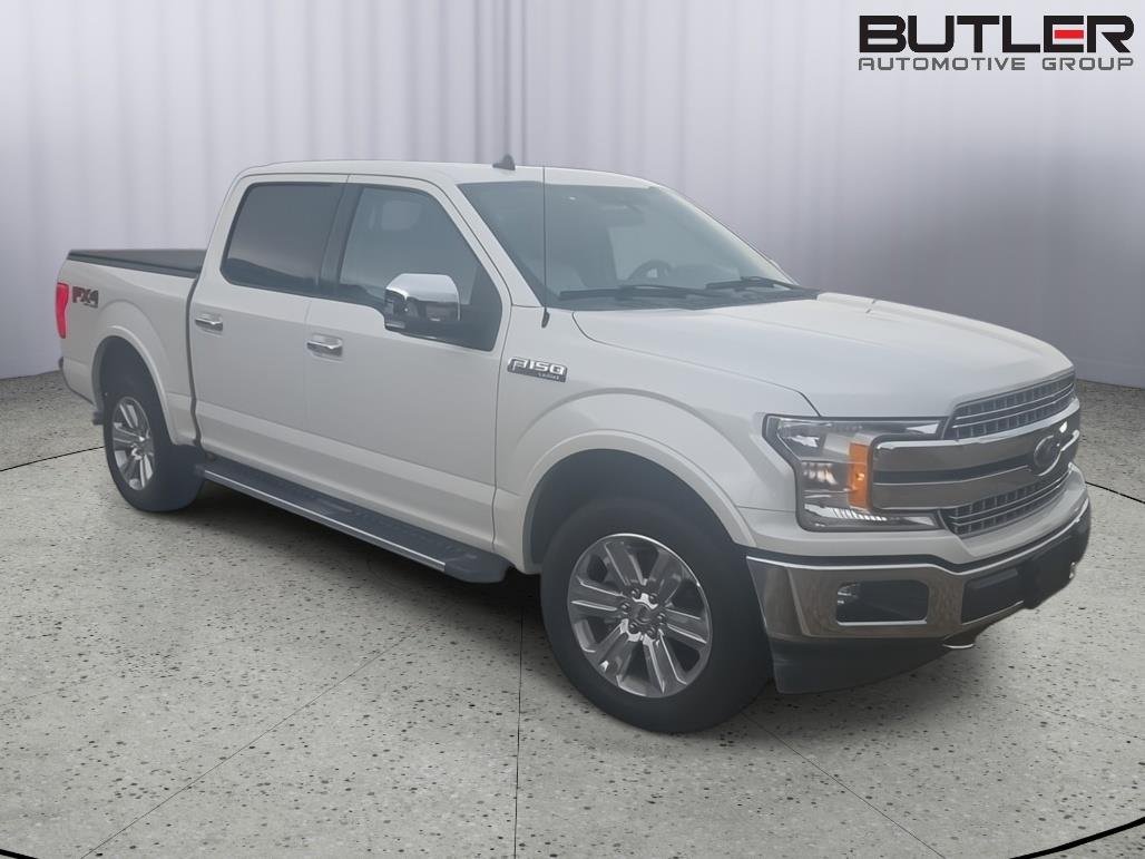 Used 2019 White Platinum Metallic Tri-Coat Ford LARIAT image 3