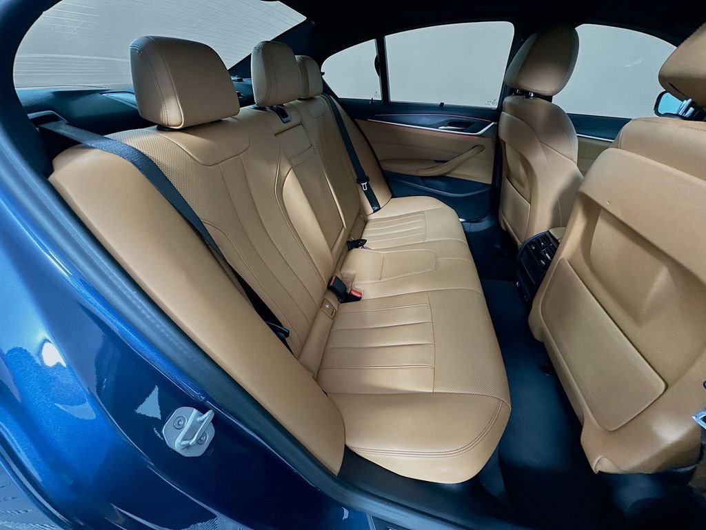 Certified Used 2023 Arctic Race Blue metallic BMW 530i image 28