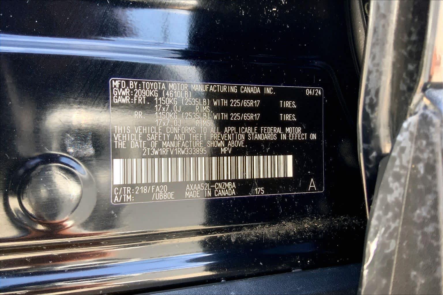 Used 2024 Midnight Black Metallic Toyota XLE image 36