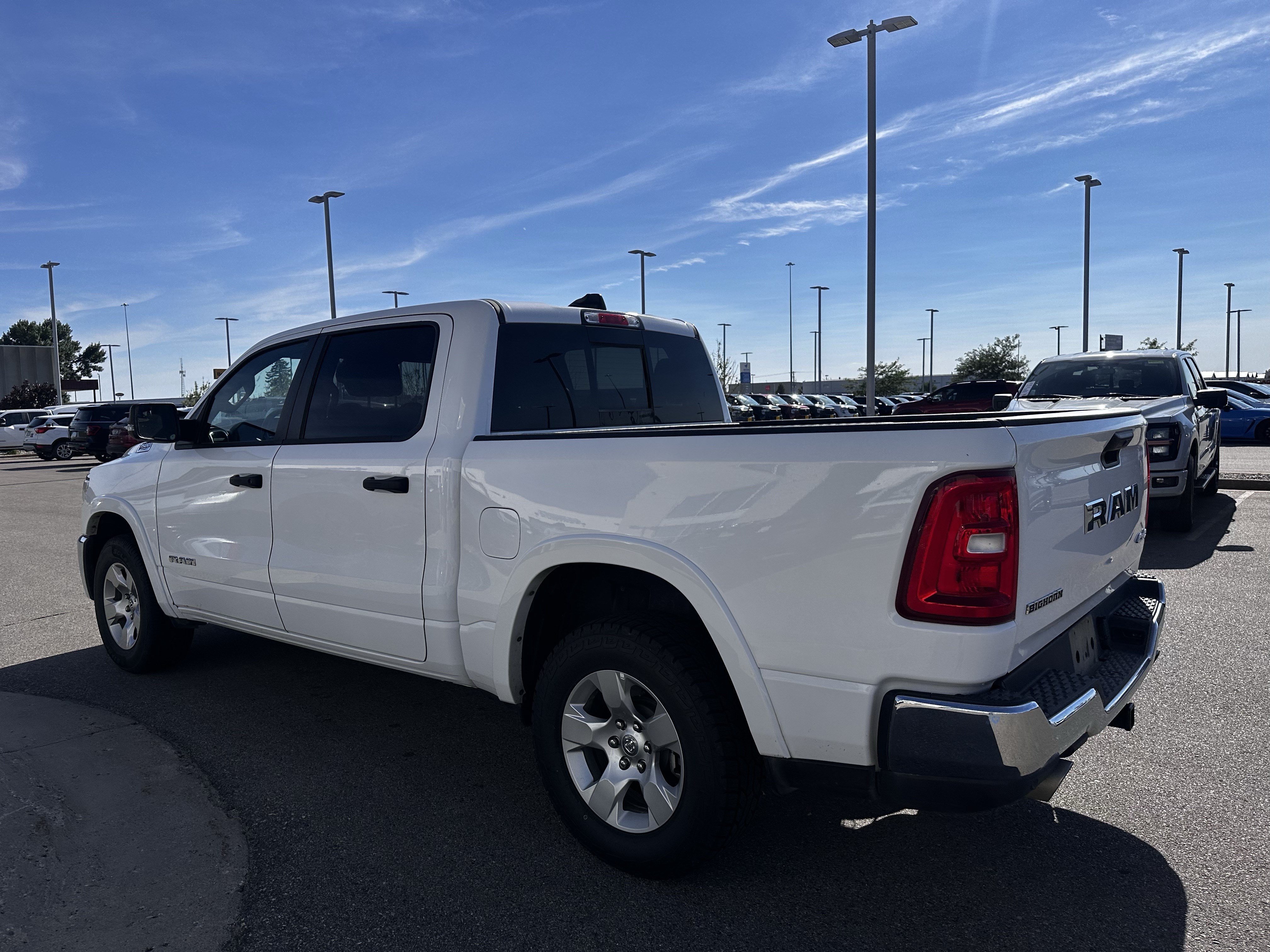 Used 2025 Bright White Clearcoat Ram Big Horn image 3