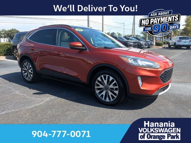 Used 2020 Orange Ford Titanium image 2