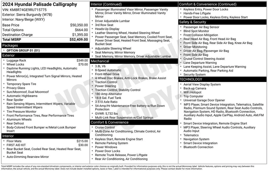 Used 2024 Red Hyundai Calligraphy image 36