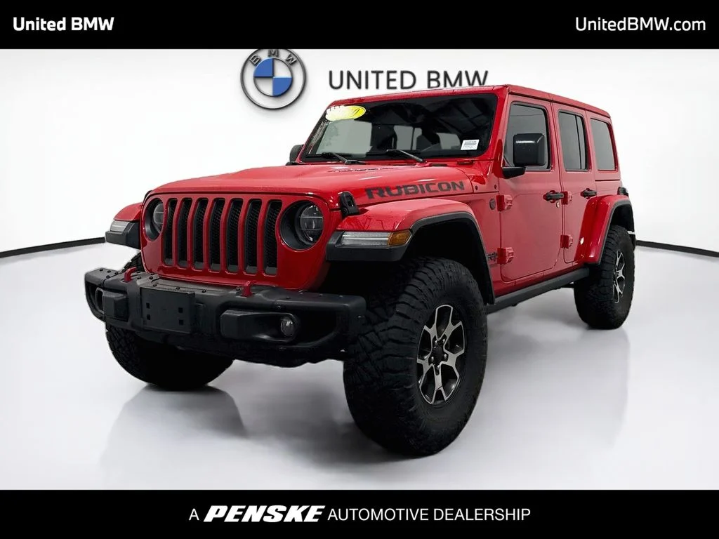 Used 2020 Red Clearcoat Jeep Unlimited Rubicon image 1
