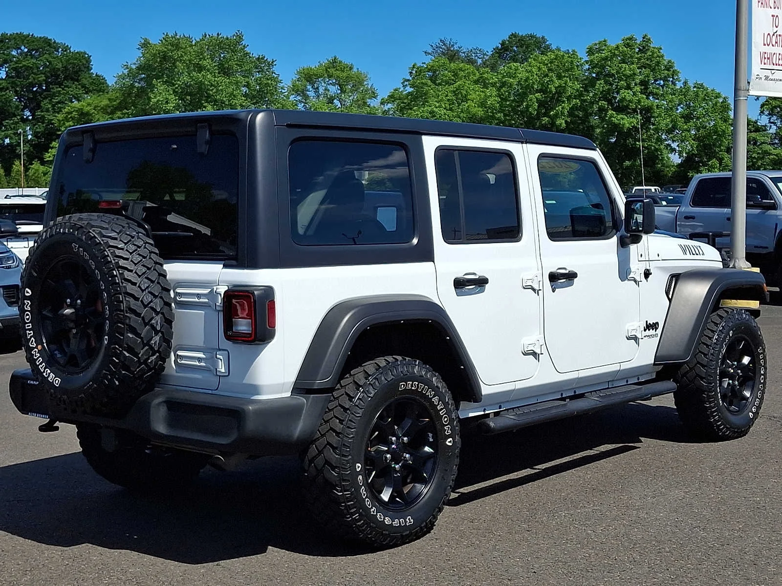 Used 2022 Bright White Clearcoat Jeep Unlimited Willys image 6