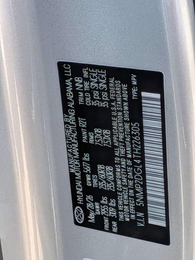 New 2026 Silver Hyundai SEL image 34
